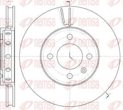 Remsa 61484.10 - Disque de frein cwaw.fr