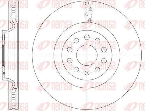 Remsa 61485.10 - Disque de frein cwaw.fr