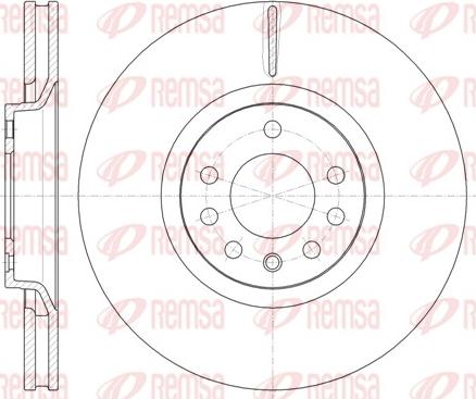 Remsa 61488.10 - Disque de frein cwaw.fr