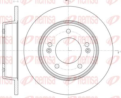 Remsa 61435.00 - Disque de frein cwaw.fr