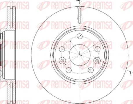 Remsa 61430.10 - Disque de frein cwaw.fr