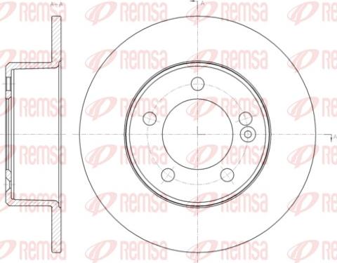 Remsa 61433.00 - Disque de frein cwaw.fr