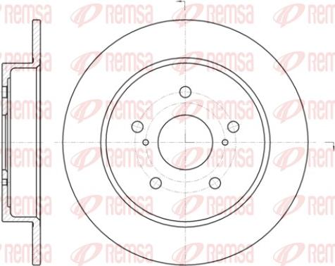 Remsa 61425.00 - Disque de frein cwaw.fr