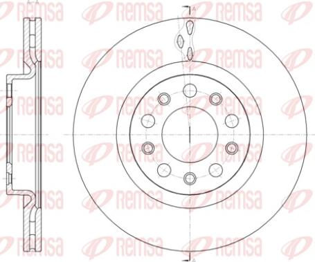 Remsa 61428.10 - Disque de frein cwaw.fr