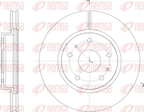 Remsa 61423.10 - Disque de frein cwaw.fr