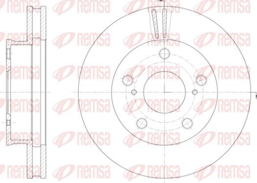 Remsa 61422.10 - Disque de frein cwaw.fr