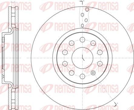 Remsa 61479.10 - Disque de frein cwaw.fr