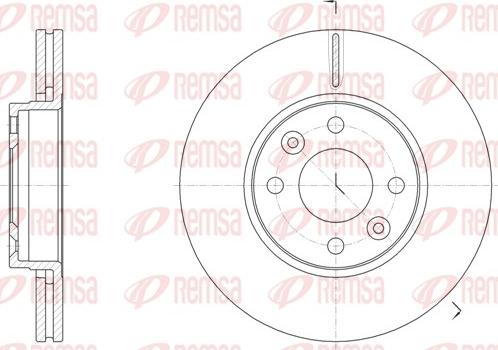 Remsa 61474.10 - Disque de frein cwaw.fr