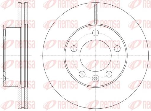 Remsa 61475.10 - Disque de frein cwaw.fr