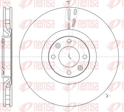 Remsa 61470.10 - Disque de frein cwaw.fr