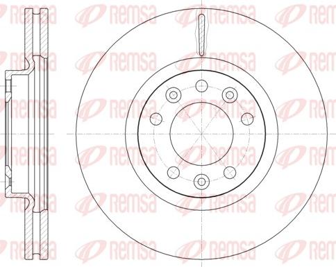 Remsa 61471.10 - Disque de frein cwaw.fr