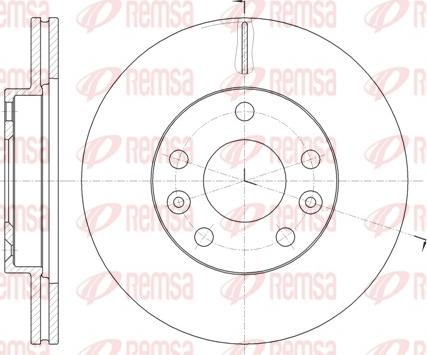 Remsa 61478.10 - Disque de frein cwaw.fr