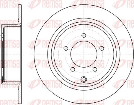 Remsa 61554.00 - Disque de frein cwaw.fr