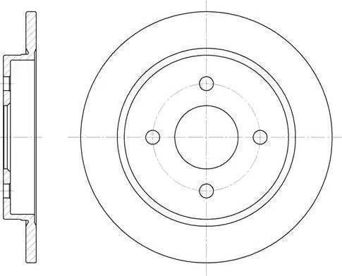 BOSCH 986478344 - Disque de frein cwaw.fr