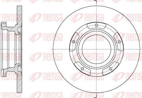 Remsa 61564.00 - Disque de frein cwaw.fr