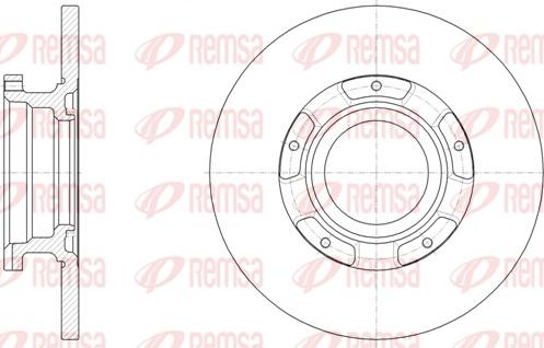 Remsa 61566.00 - Disque de frein cwaw.fr