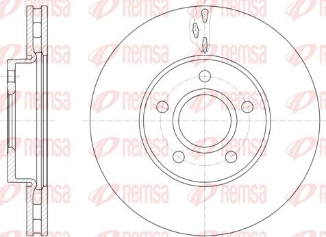 Remsa 61560.10 - Disque de frein cwaw.fr