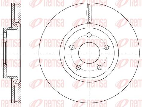 Remsa 61562.10 - Disque de frein cwaw.fr