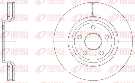 Remsa 61512.10 - Disque de frein cwaw.fr