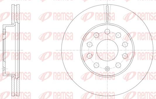 Remsa 61586.10 - Disque de frein cwaw.fr