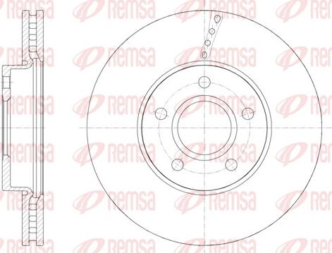 Remsa 61588.10 - Disque de frein cwaw.fr