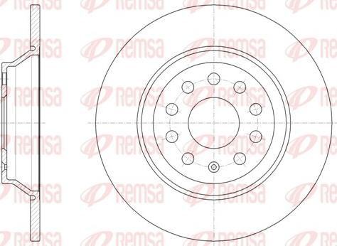 Remsa 61587.00 - Disque de frein cwaw.fr