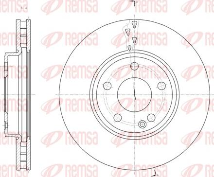 Remsa 61522.10 - Disque de frein cwaw.fr