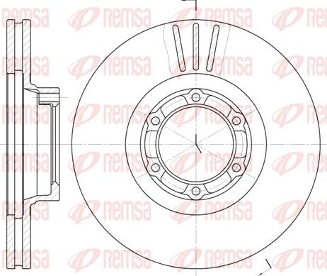 Remsa 6157.10 - Disque de frein cwaw.fr