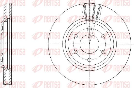 Remsa 61695.10 - Disque de frein cwaw.fr