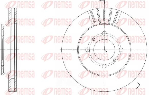 Remsa 61696.10 - Disque de frein cwaw.fr