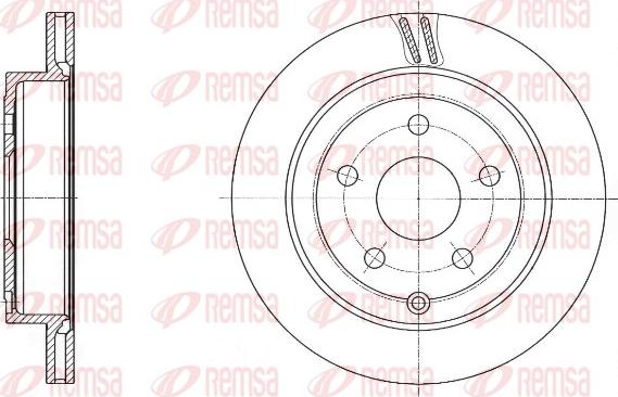 Remsa 61691.10 - Disque de frein cwaw.fr