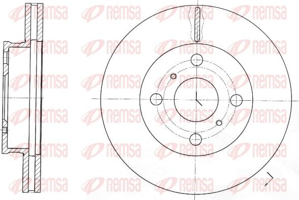 Remsa 61697.10 - Disque de frein cwaw.fr