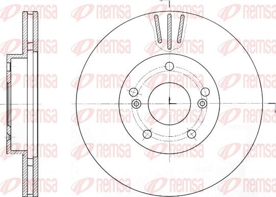 Remsa 61644.10 - Disque de frein cwaw.fr