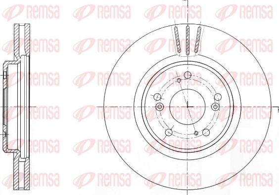 Remsa 61641.10 - Disque de frein cwaw.fr