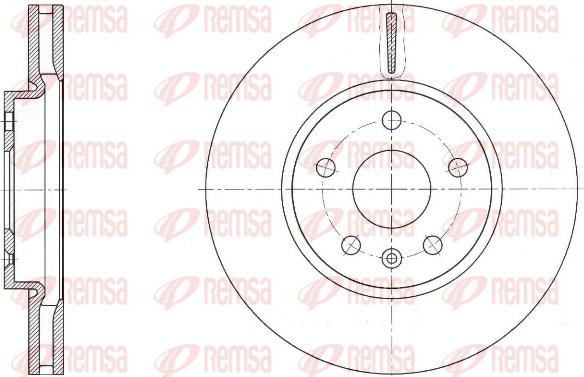 Remsa 61642.10 - Disque de frein cwaw.fr