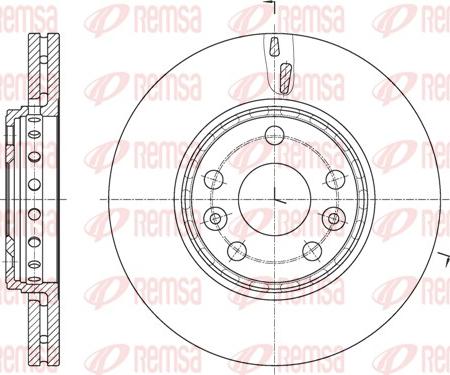 Remsa 61655.10 - Disque de frein cwaw.fr