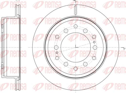 Remsa 61664.10 - Disque de frein cwaw.fr