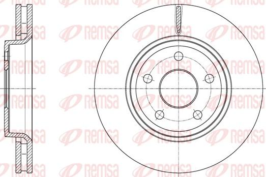 Remsa 61668.10 - Disque de frein cwaw.fr