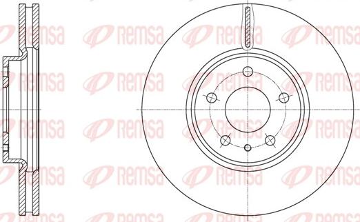 Remsa 61605.10 - Disque de frein cwaw.fr