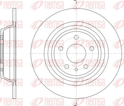 Remsa 61606.00 - Disque de frein cwaw.fr