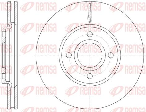 Remsa 61601.10 - Disque de frein cwaw.fr