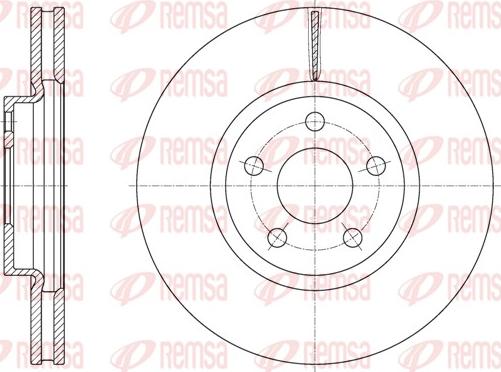 Remsa 61603.10 - Disque de frein cwaw.fr