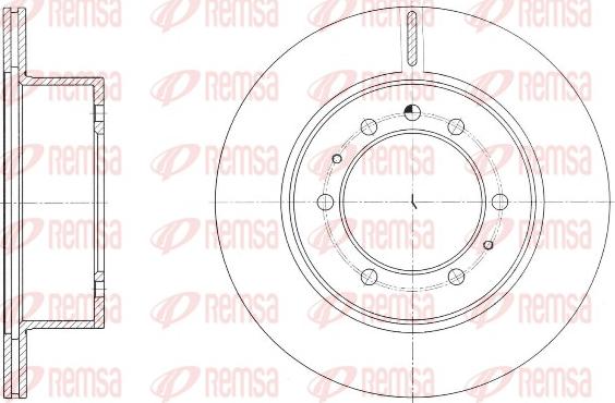 Remsa 61686.10 - Disque de frein cwaw.fr