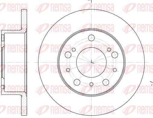 Remsa 6168.00 - Disque de frein cwaw.fr