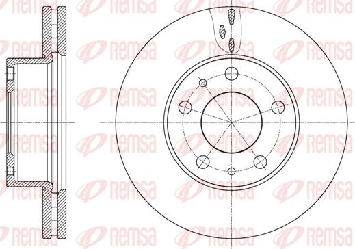 Remsa 61637.10 - Disque de frein cwaw.fr