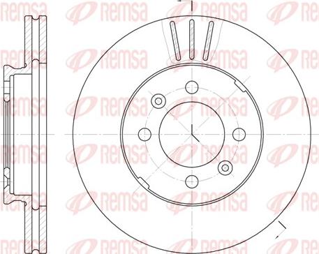 Remsa 6109.10 - Disque de frein cwaw.fr