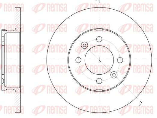 Remsa 6104.00 - Disque de frein cwaw.fr