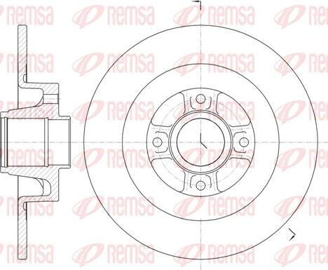 Remsa 61047.00 - Disque de frein cwaw.fr