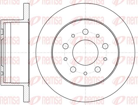 Remsa 61055.00 - Disque de frein cwaw.fr