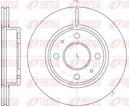 Remsa 6105.10 - Disque de frein cwaw.fr